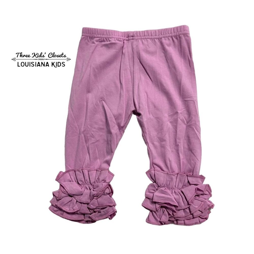 Royal Roe 4T Lavender Cropped Ruffle Pants